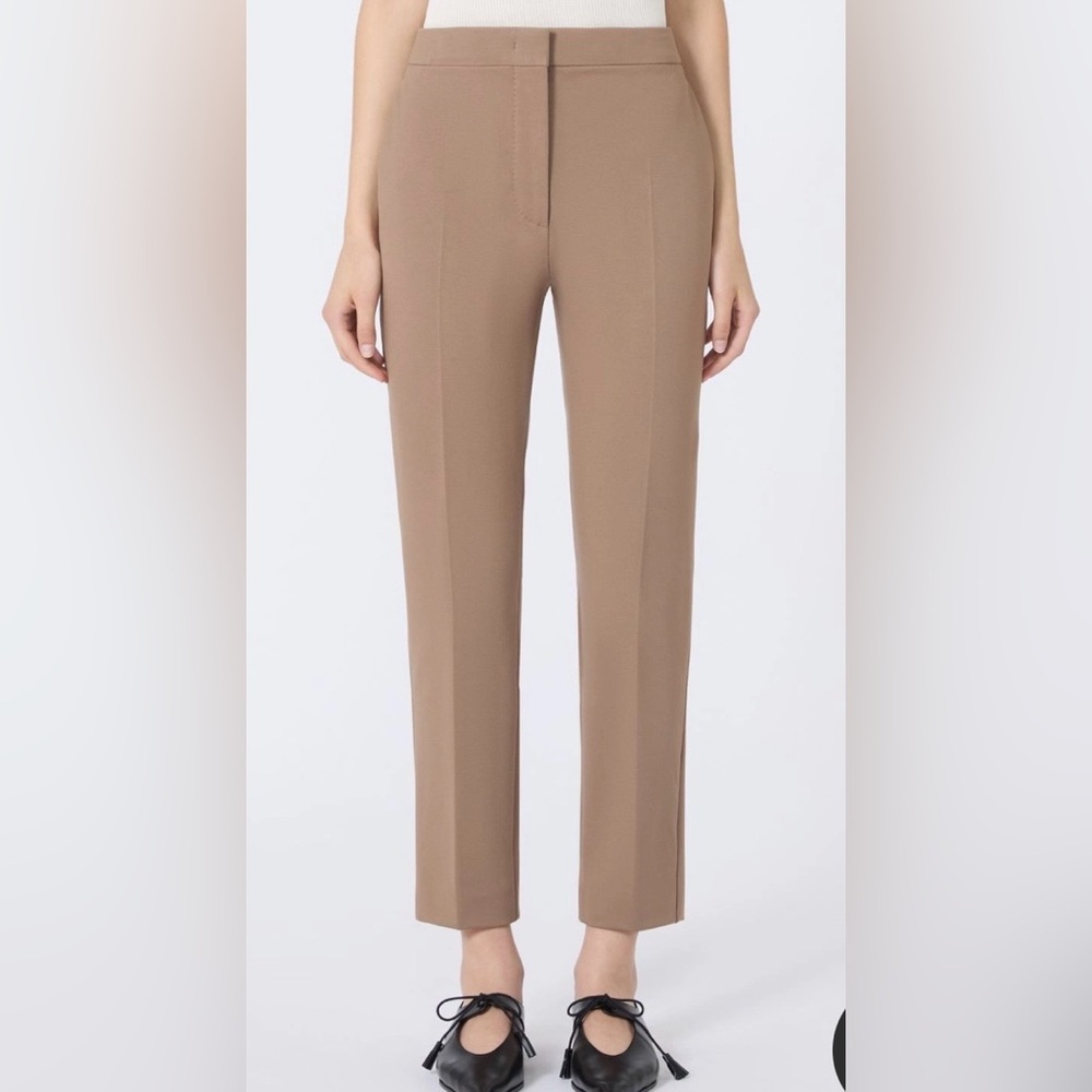 MaxMara Viscose Jersey Tan Trousers size 12